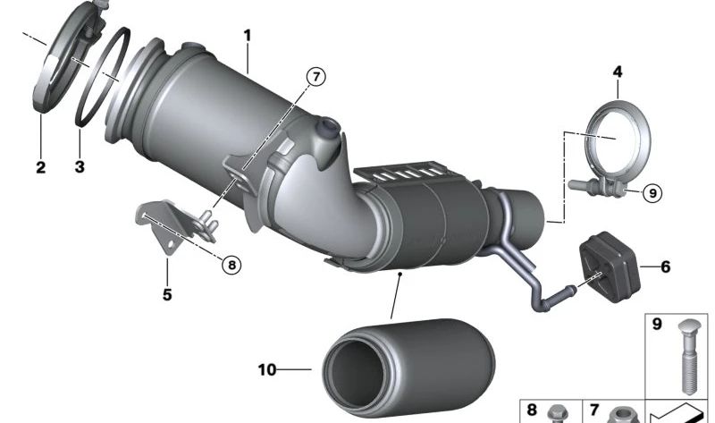 Soporte de goma silentblock OEM 18208570671 para BMW F40, F44, F45, F46, G42, U06, G20, G21, G28, G22, G23, G26, E84, F48, U11, U12, F39, U10, F55, F56, F65, F66, F57, F54, F60, U25. Original BMW.