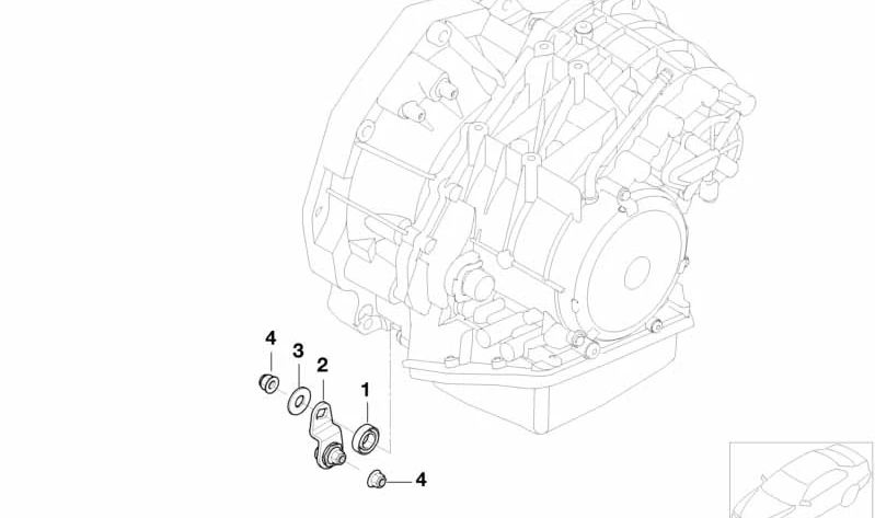 Tuerca hexagonal autofrenable M8 OEM 24507518727 para MINI R50, R52 y más. Original MINI.