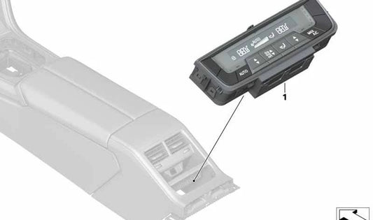 Unidad de control climatización trasera OEM 61319462515 para BMW F93, G16, G05, G05N, G06, G06N, G07, G07N, F95, F95N, F96, F96N, G09. Original BMW.