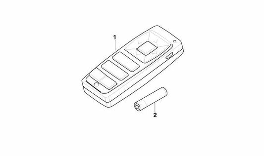 Controle remoto traseiro para BMW X5 E70, X6 E71, E70N, E72 (OEM 65509179844). BMW original.