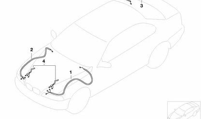 Kit de cables de repuesto para BMW Serie 3 E46 (OEM 61126939279). Original BMW