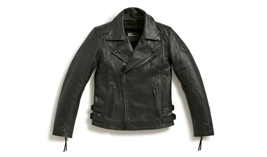 Jaqueta de couro Flattwin preta Tamanho 4xl para homens OEM 76891541387, válido para BMW. BMW Motorrad original.