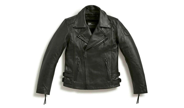 Chaqueta de cuero FlatTwin negra talla 4XL para hombre OEM 76891541387, válida para BMW. Original BMW Motorrad.