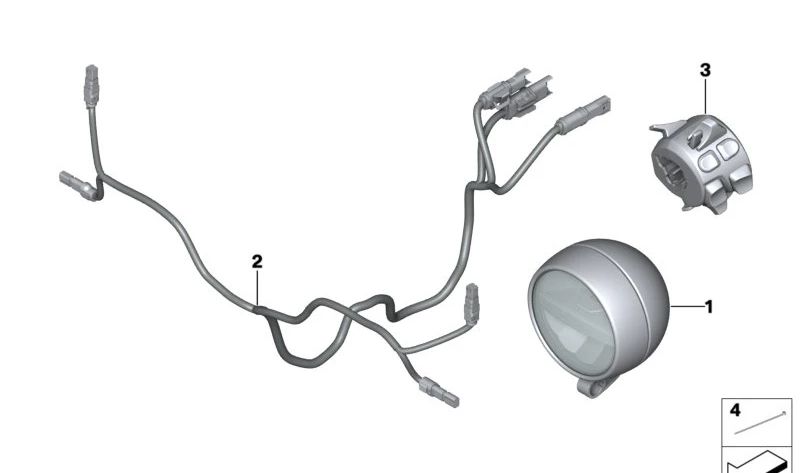 Interruptor combinado izquierdo OEM 61319830213 para motos BMW R18, R18 Roctane. Original BMW Motorrad.