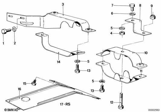 Winkel für BMW 5 E12 -Serie, 6 E24 -Serie (OEM 18211245931). Original BMW