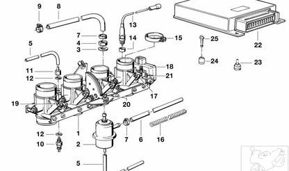 Tuerca hexagonal OEM 07119922940 M12x1,5 para BMW Motorrad E36, E23, R50, E21, CA21, CA22, CA81, CA82, CG21, CP21. Compatible con componentes como inyección, marcos y soportes. Original BMW Motorrad.