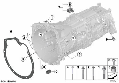 Parafuso de alça para BMW Série 1 F20, F21 Série 2 F22, F23 Série 3 F30, F31, F34 Série 4 F32, F33 Série 5 F10, F11 (OEM 23007603855). BMW original