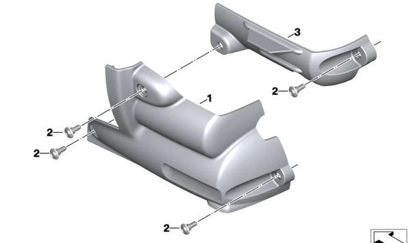 Cubierta de arranque OEM 23009444199 para BMW Motorrad R 18 Roctane, R 18 B, R 18 Transcontinental. Original BMW Motorrad.