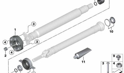 Acople elástico de transmisión OEM 26112284776 para BMW F87, F80, F82, F83. Pieza original BMW.