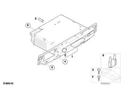 BMW -Taste 7 E65, E66 (OEM 65126923320). Original BMW