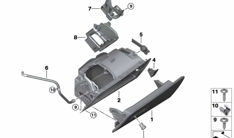 Trim cover for BMW X5 F95, G05, X6 F96, G06, X7 G07 (OEM 51169399767). Original BMW