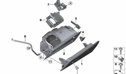 Trim cover for BMW X5 F95, G05, X6 F96, G06, X7 G07 (OEM 51169399767). Original BMW