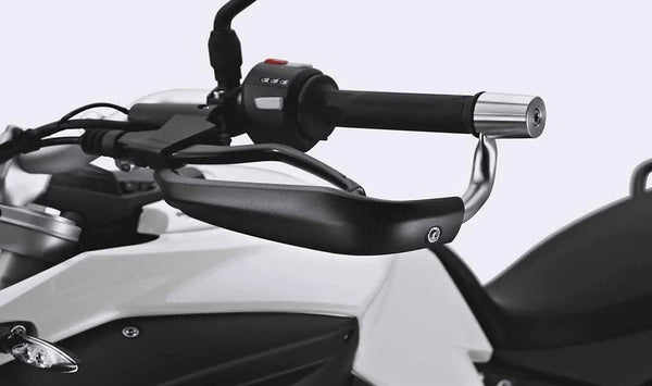 Kit de protectores de manos pequeño OEM 71607705963 para BMW Motorrad G 650 X, F 650 GS (FK72), F 700 GS (FK70), F 800 GS (FK72). Protección contra viento, impactos y ramas. Original BMW Motorrad.