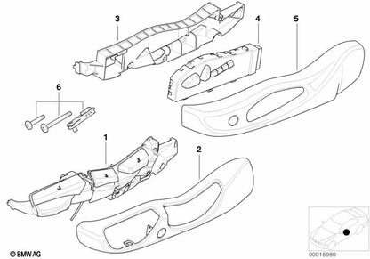 Rechte äußere Mischung für BMW 3 E46 -Serie (OEM 52108240056). Original BMW