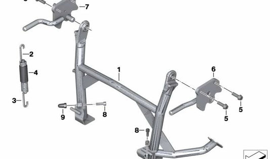 Tope de dirección OEM 46528534627 para BMW Motorrad K1, K100, K100RS, K100LT, K100RT, K75, K75C, K75RT, K75S. Repuesto original BMW Motorrad.
