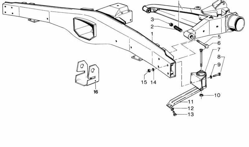 Silentblock derecho OEM 33311108756 para BMW E12, E24. Original BMW.