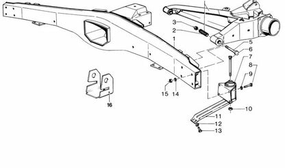 Silentblock derecho OEM 33311108756 para BMW E12, E24. Original BMW.