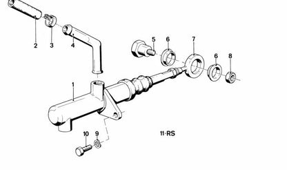 Kit reparación cilindro maestro embrague OEM 21521102935 para BMW E21, E12, E24, E23, 114, 1502, 1600, 1602, 2002. Compatible con modelos manuales clásicos. Diámetro 19,05 mm. Original BMW.