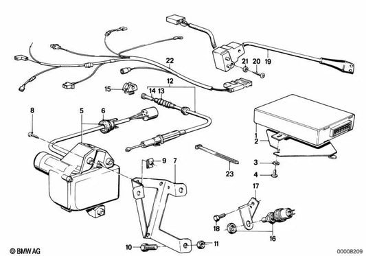 BMW Switch 7 E23 (OEM 61311372111). Original BMW.