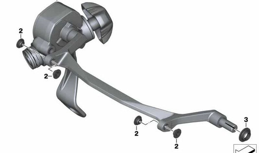 OEM 46638528682 windshield adjustment for bmw R 1200 GS, R 1250 GS, R 1200 GS Adventure, R 1250 GS Adventure. Original BMW Motorrad.
