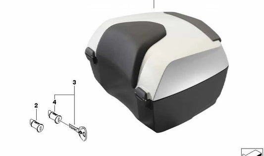 Topcase Road Vermilionred Me OEM 77438526376 für BMW Motorrad K1600 GT, K1600 GTL (01.01.12.09/2016). Originaler BMW Motorrad.