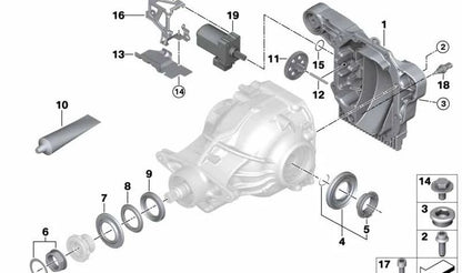Plato antipolvo trasero OEM 33217616457 para BMW F20, F30, F32, X1, X3 y MINI Clubman, Countryman... y más. Original BMW y MINI.
