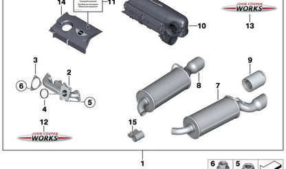 Arandela de estanqueidad OEM 11657557013 para MINI R55, R56, R57, R58, R59, R60, R61. Original MINI.