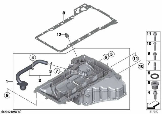 Vite prigioniera per BMW F10, F06, F12, F13 (OEM 07129906144). BMW originale.