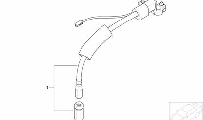 Kit de reparación borne de batería de seguridad OEM 61126908139 para BMW E53. Original BMW.