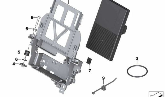 Sistema electrónico central del chasis OEM 61358394896 para motos BMW R1200GS, F800GS, K1200S, F700GS... y más. Original BMW Motorrad.