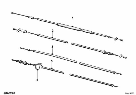 Cavo freno per BMW E46, F30, F80 (OEM 34110007840). BMW originale.
