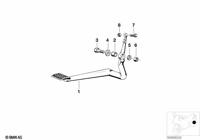 Bremshebel für BMW mehrere Modelle/Serien (OEM 35211241952). Original BMW.