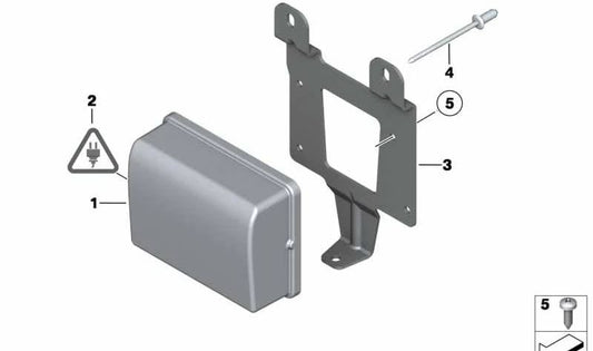 Soporte sensor ACC OEM 66316782152 para BMW F07 (520d, 528i, 530d) con motores N47, N57 y N20. Compatible con versiones automáticas y tracción trasera. Original BMW.