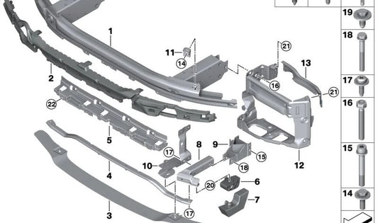 Tope amortiguador superior OEM 51118062814 para BMW F90 M5. Pieza original BMW.