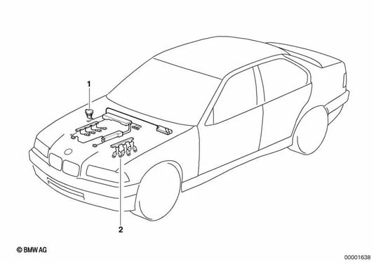 Cavo del motore per la serie BMW 5 E39 (OEM 12517831068). BMW originale