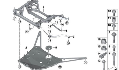 Brazo de suspensión delantero izquierdo OEM 31108095667 para BMW G87, G80, G82. Original BMW.
