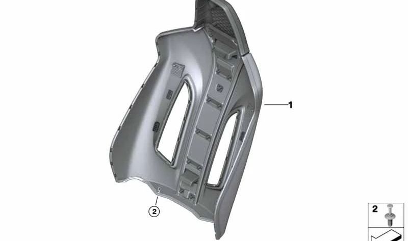 Acabamento do painel traseiro direito OEM 52108058494 para BMW F87, F82. BMW original