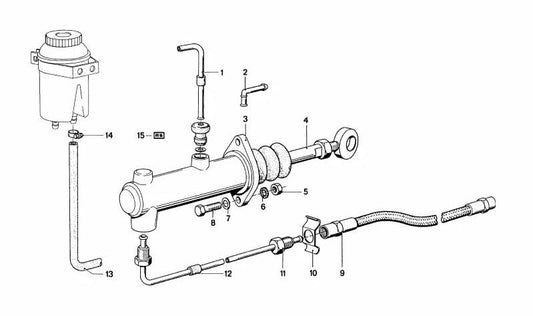 Cilindro Maestro del Embrague para varios modelos de BMW (OEM 21521100386). Original BMW