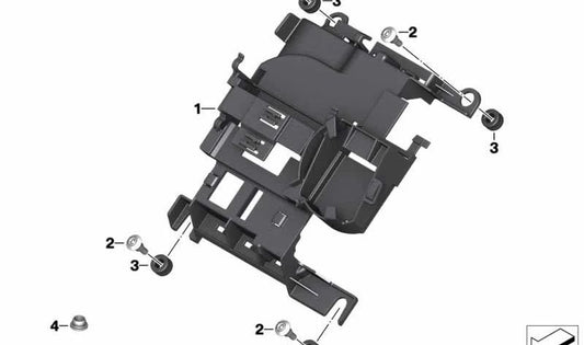 Soporte del mecanismo de mando OEM 61358404132 para motos BMW F900R, F900XR. Original BMW Motorrad.