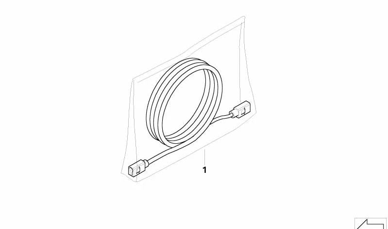 Cable de antena GPS OEM 61116966385 para MINI Cooper R52, Cooper S R52, One R52 (2004-2008). Original MINI.