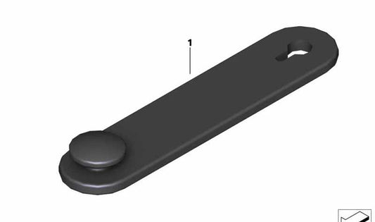 Fita tensora de borracha OEM 61137723698 para motocicletas BMW R 1200 GS, R 1250 GS, R nineT, S 1000 RR, F 750 GS, C 650 GT... e muito mais. Originais BMW Motorrad.