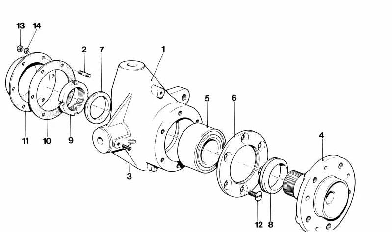 Rodamiento de rueda OEM 31212160043 para BMW E26. Original BMW.