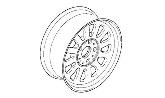 Tire de liga para BMW 5 E39 Series (OEM 36111093463). BMW original