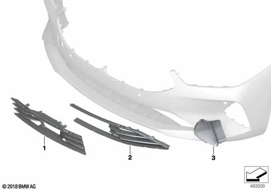 Zierblende derecha para BMW G14, G15 (OEM 51117465426). Original BMW.