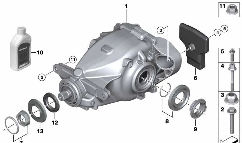 Amortiguador de vibraciones OEM 33306862878 para BMW F20, F20N, F21, F21N, F22, F22N, F23, F23N, F30, F30N, F31, F31N, F34, F34N, F32, F32N, F33, F33N, F36, F36N. Original BMW.
