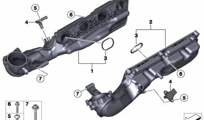 Tornillo ISA OEM 11617604825 para BMW F07, F10, F11, F06, F12, F13, F01, F02, F15, F85, F16, F86. Original BMW.