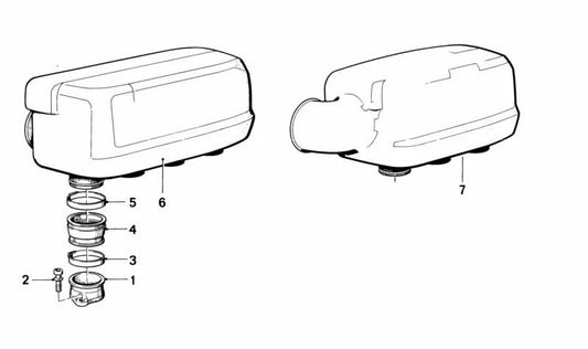 Colector de escape OEM 11611460518 para motos BMW K75, K75 RT, K75 S. Original BMW Motorrad.