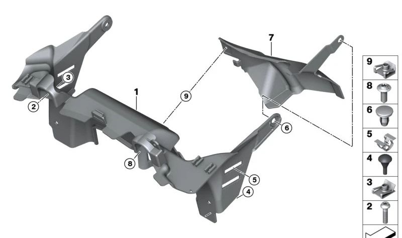 Tuerca autoblocante tipo C-Clip OEM 07147286036 para BMW {F20, F21, F22, F23, F45, F87, G87, F07, F10, F11, F18, F06, F12, F13, F01, F02, F04, G12, G70, I12, I15, I20, F48N, F49, U11, U12, F39, F15, F85, F95, G05, G18, F16, F86, F96, G06, G07} y MINI