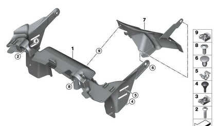 Tuerca autoblocante tipo C-Clip OEM 07147286036 para BMW {F20, F21, F22, F23, F45, F87, G87, F07, F10, F11, F18, F06, F12, F13, F01, F02, F04, G12, G70, I12, I15, I20, F48N, F49, U11, U12, F39, F15, F85, F95, G05, G18, F16, F86, F96, G06, G07} y MINI