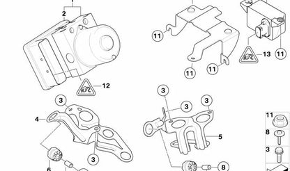 Conector eléctrico de 47 pines OEM 61136954574 para BMW {E81, E82, E87, E87N, E88, E46, E90, E90N, E91, E91N, E92, E92N, E93, E93N, E60, E60N, E61N, E63, E63N, E64, E64N, E70, E70N, E71, E72, E85, E86} y MINI {R50, R52, R53}. Original BMW y MINI.